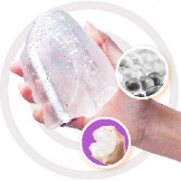  Male Masturbator Vibrating Rechargeable 10 Modes CLEAR
